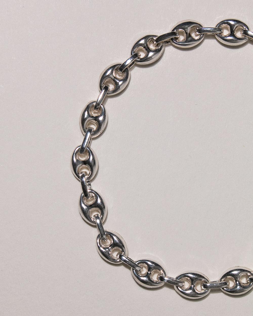 Sterling Silver Anchor Chain Bracelet | Modern Chain Bracelet