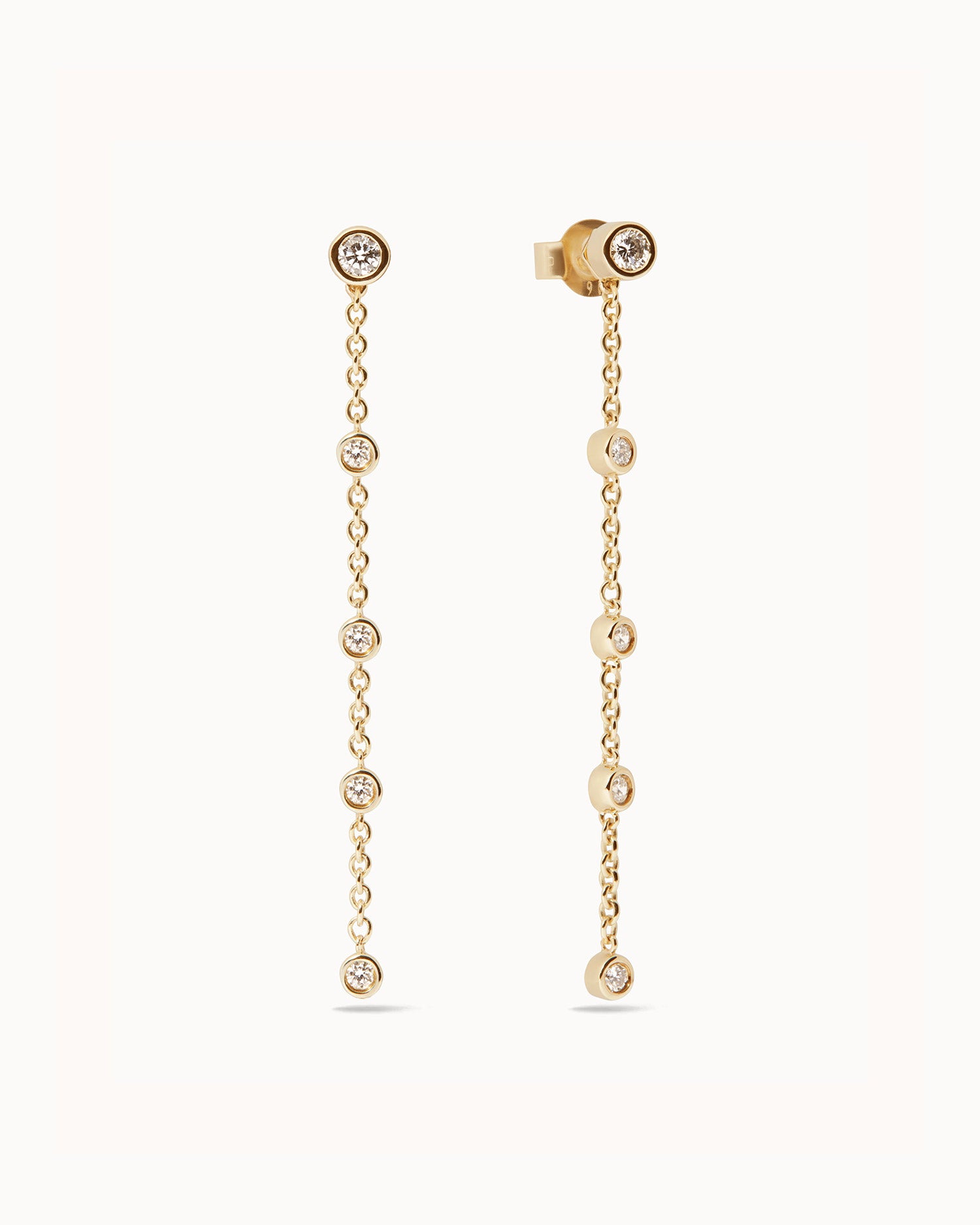 April Diamond Birthstone Drop Earrings