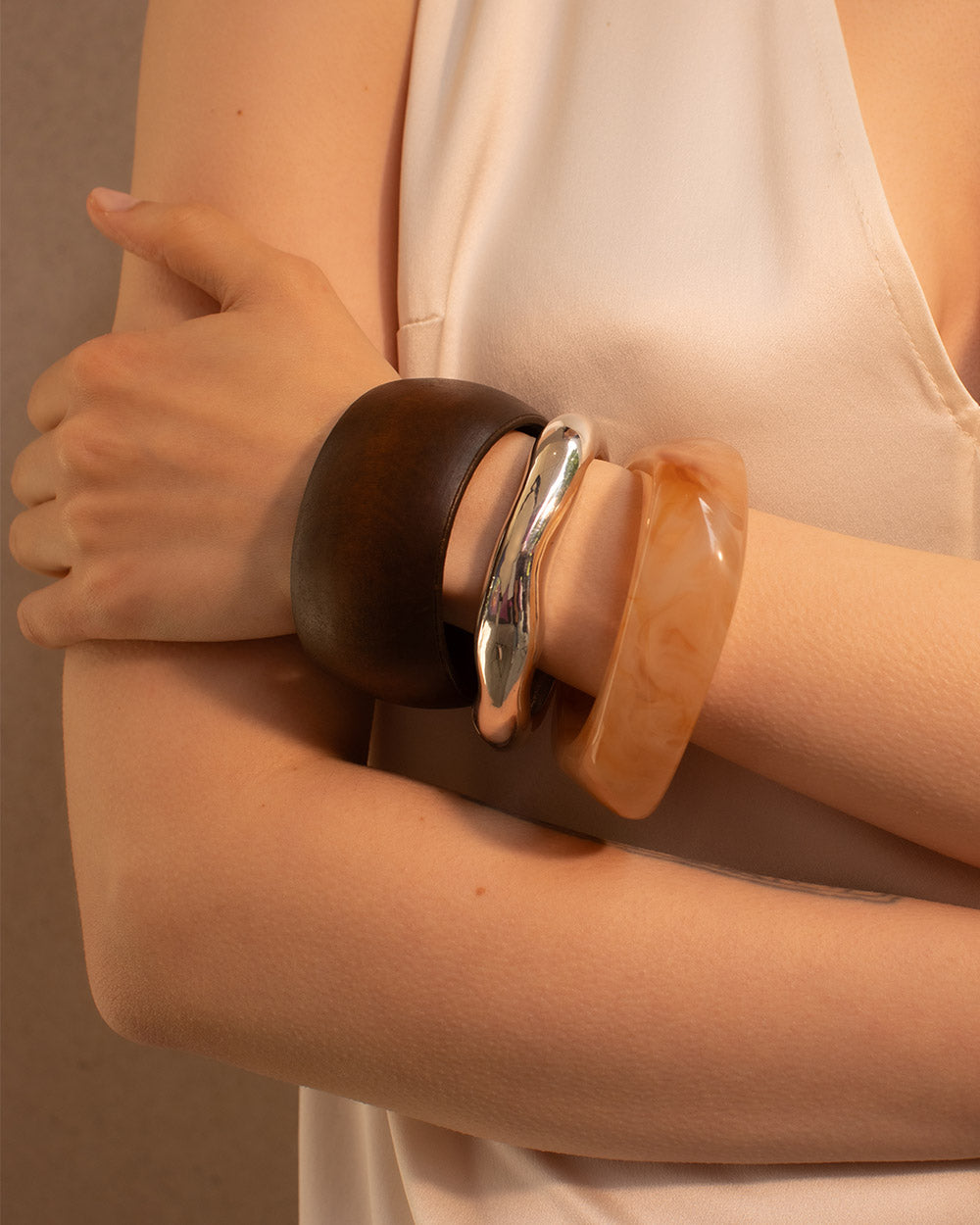 Wood Wide Bangle