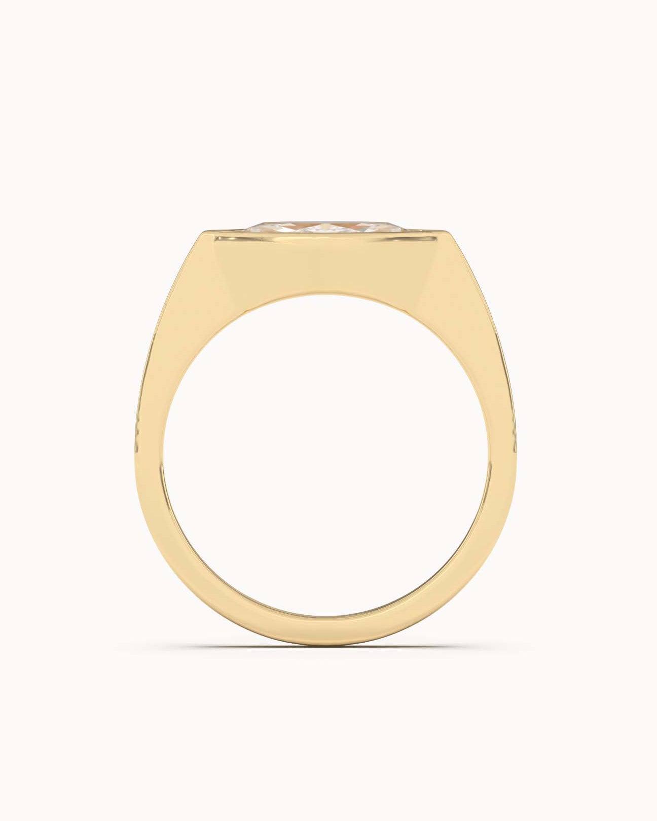 Marquise Cut Lab Grown Diamond Signet Ring