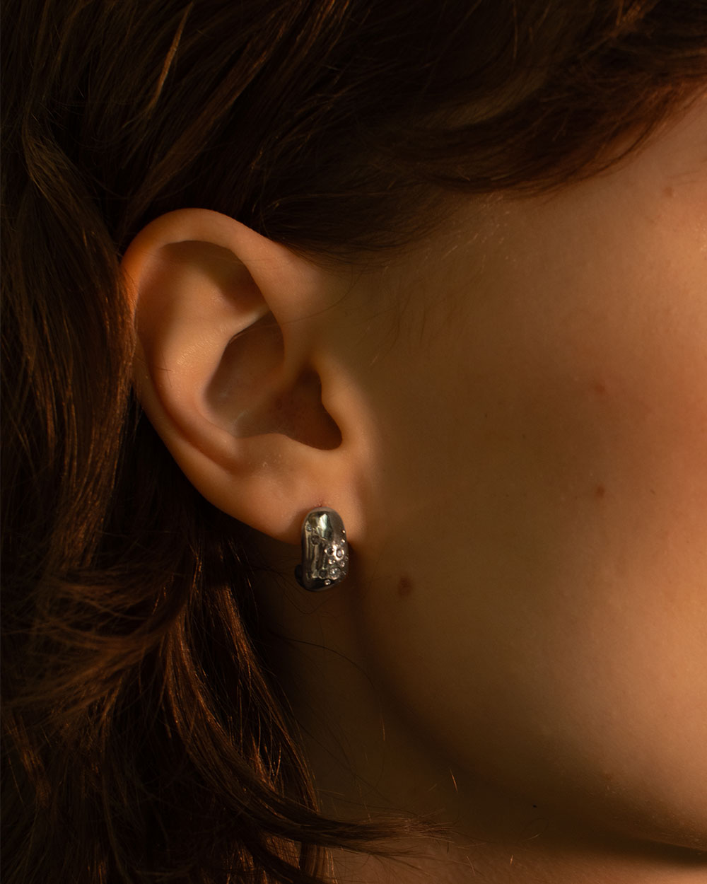 Celestial Diamond Huggie Hoop Earrings