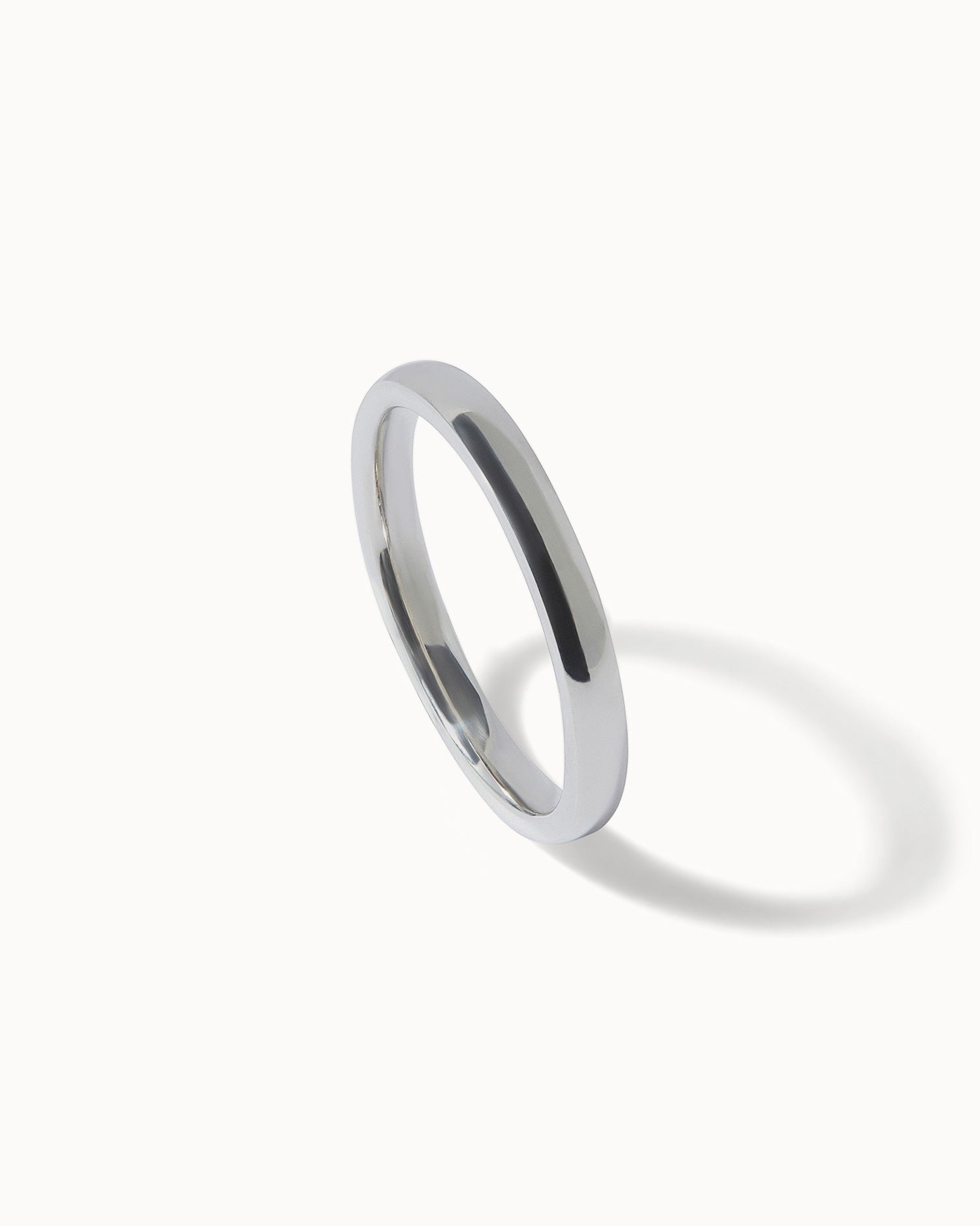 18ct White Gold Classic Ring - 2mm Band