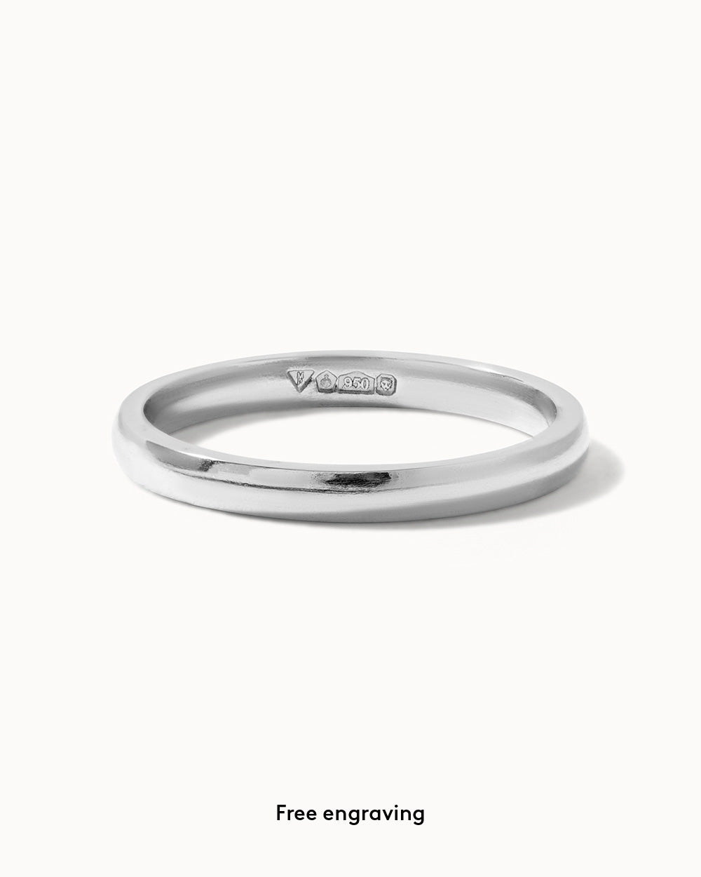Platinum Classic Ring - 2mm Band
