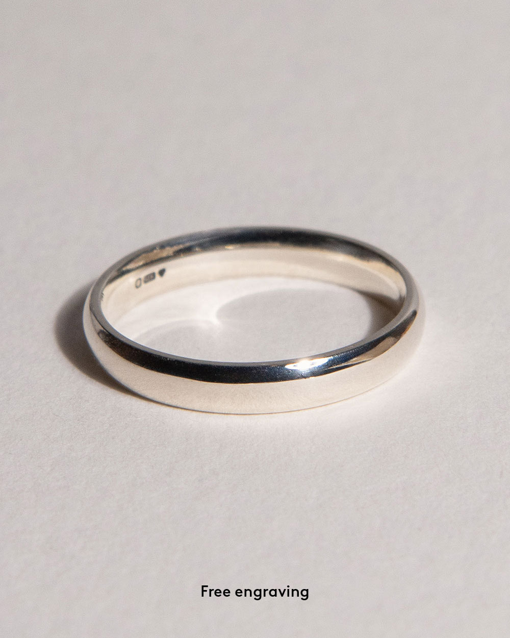 18ct White Gold Classic Ring - 3mm Band