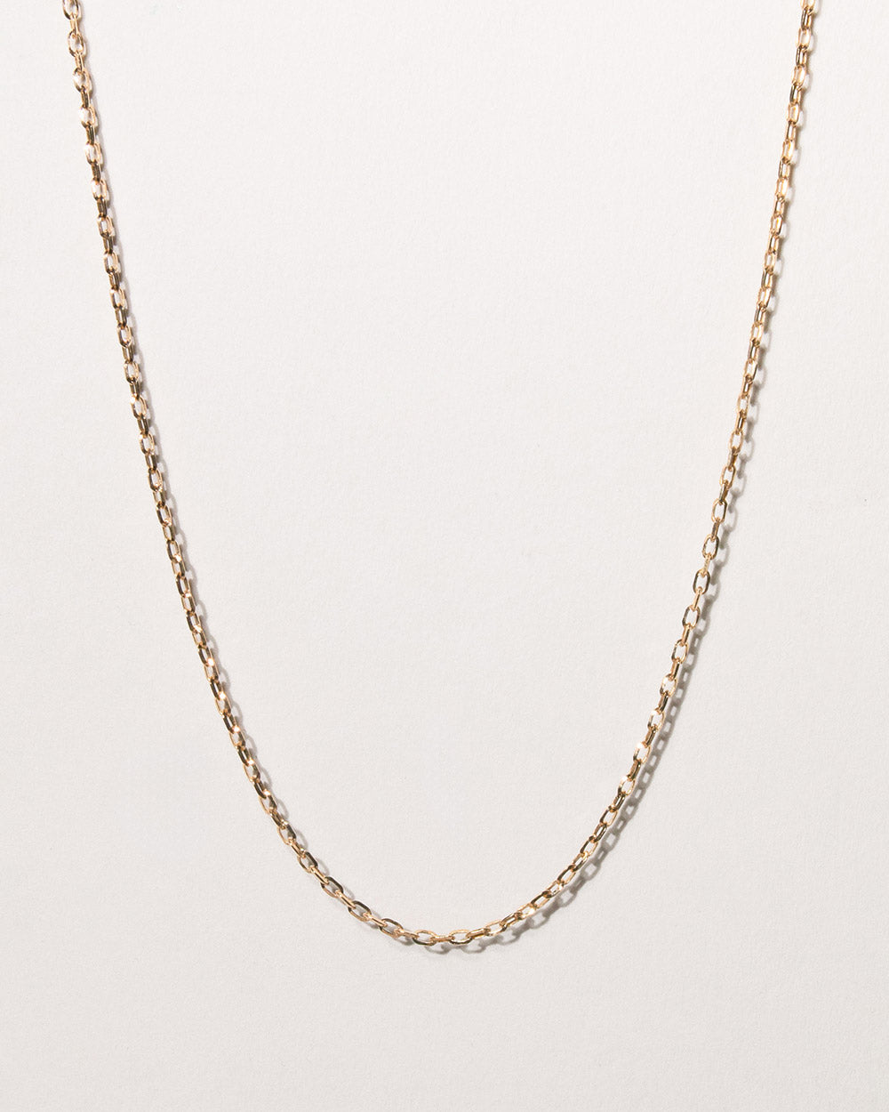 Solid Gold Diamond Cut Belcher Chain Necklace