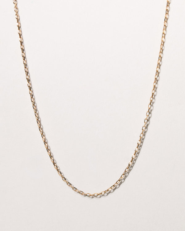 Solid Gold Diamond Cut Belcher Chain Necklace