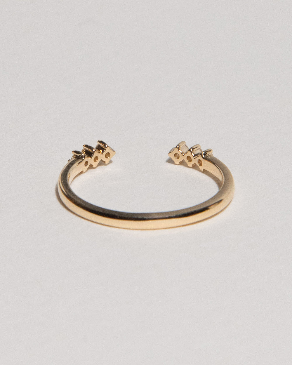 18ct Yellow Gold Diamond Trio Open Ring