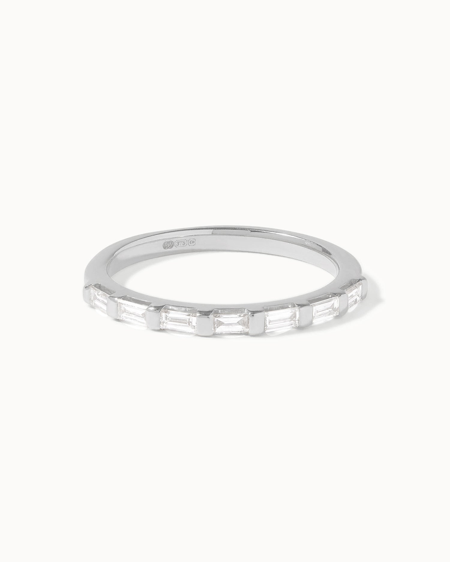 Platinum East to West Baguette Diamond Ring