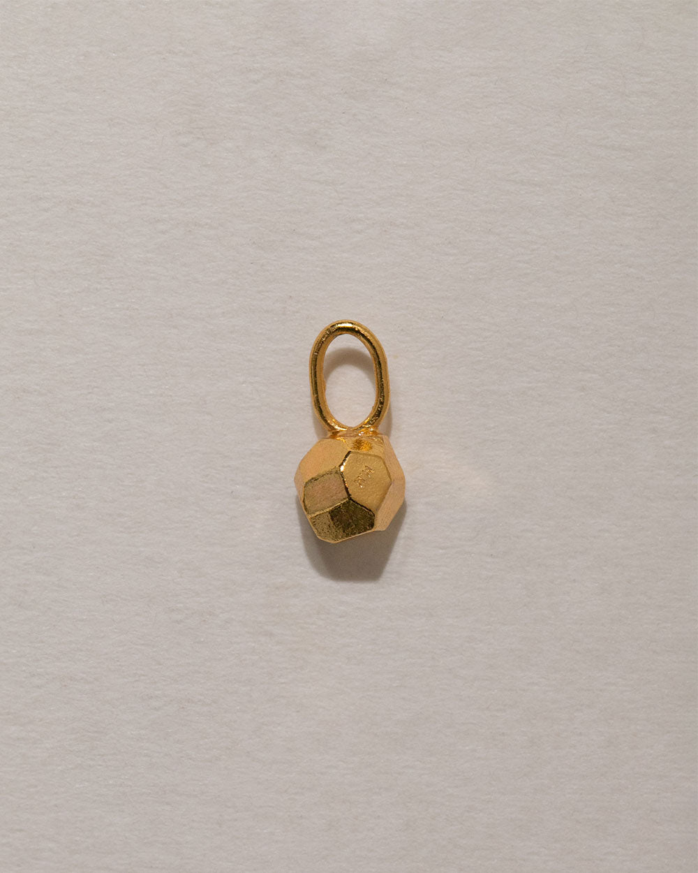 Faceted Pebble Charm