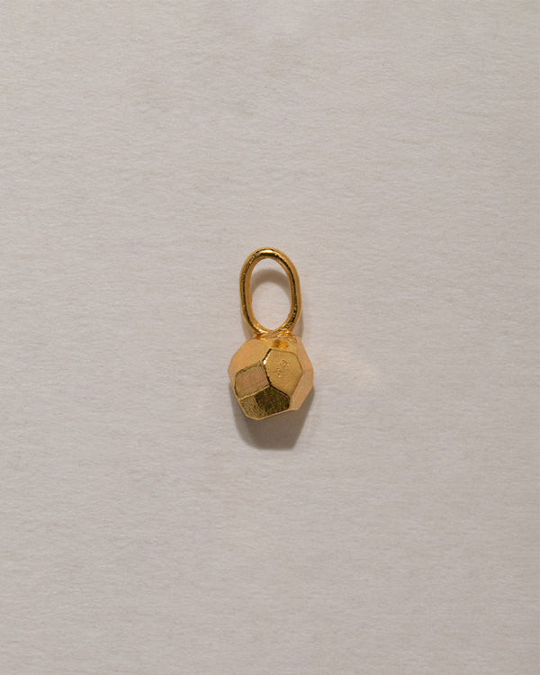 Faceted Pebble Charm