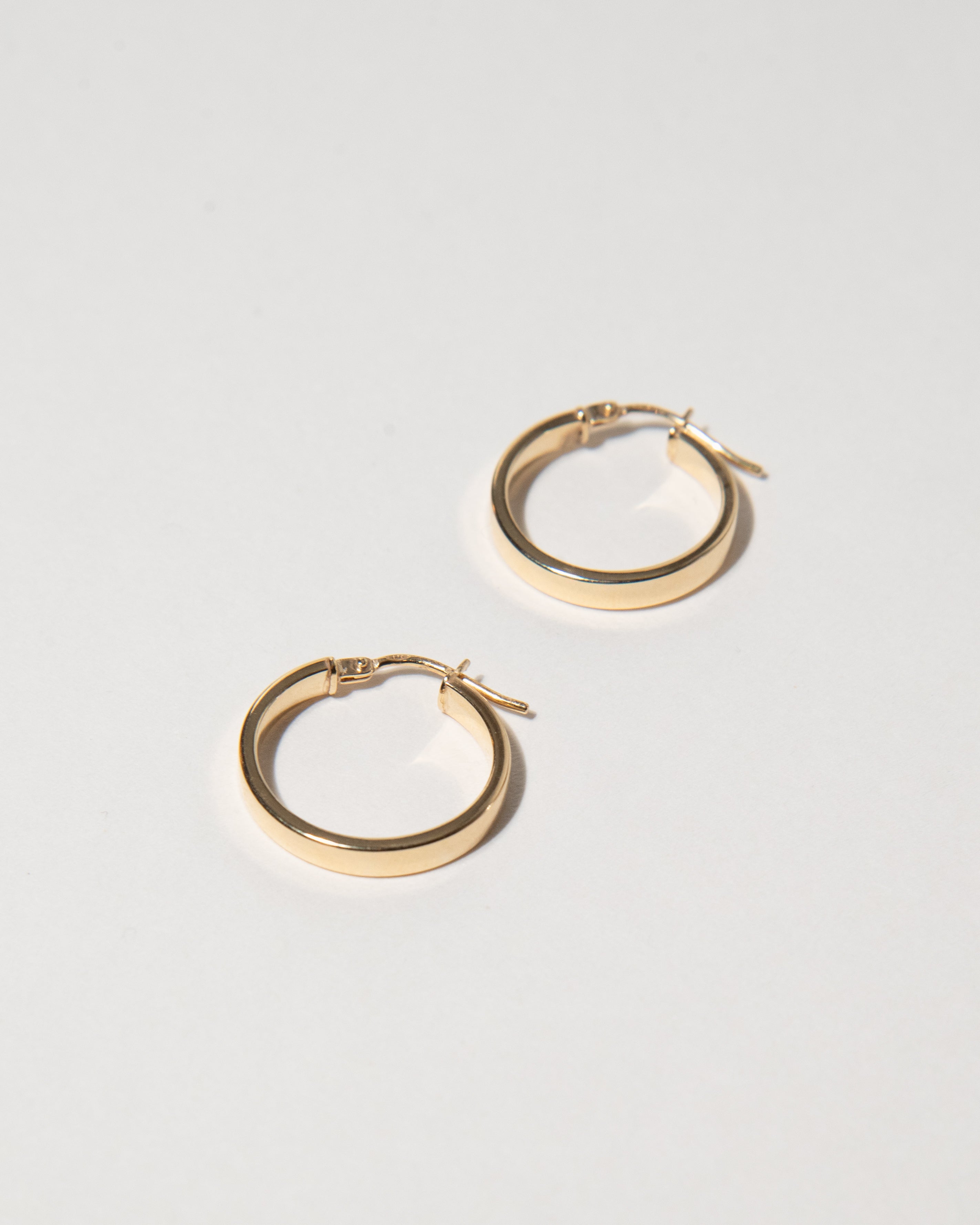 Flat Edge Hoop Earrings