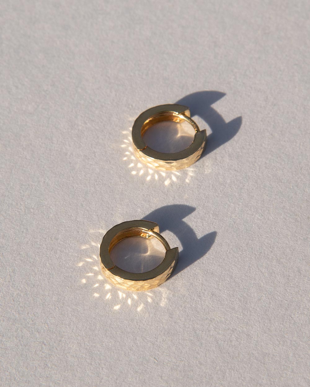 Hammered Hoop Earrings