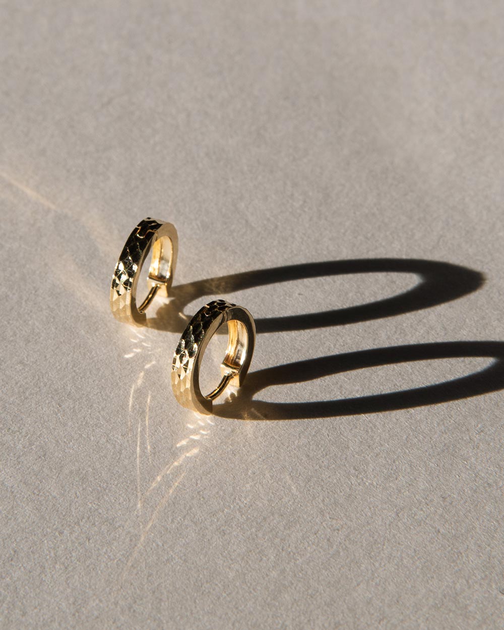 Hammered Hoop Earrings