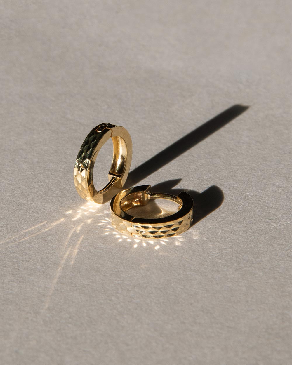 Hammered Hoop Earrings