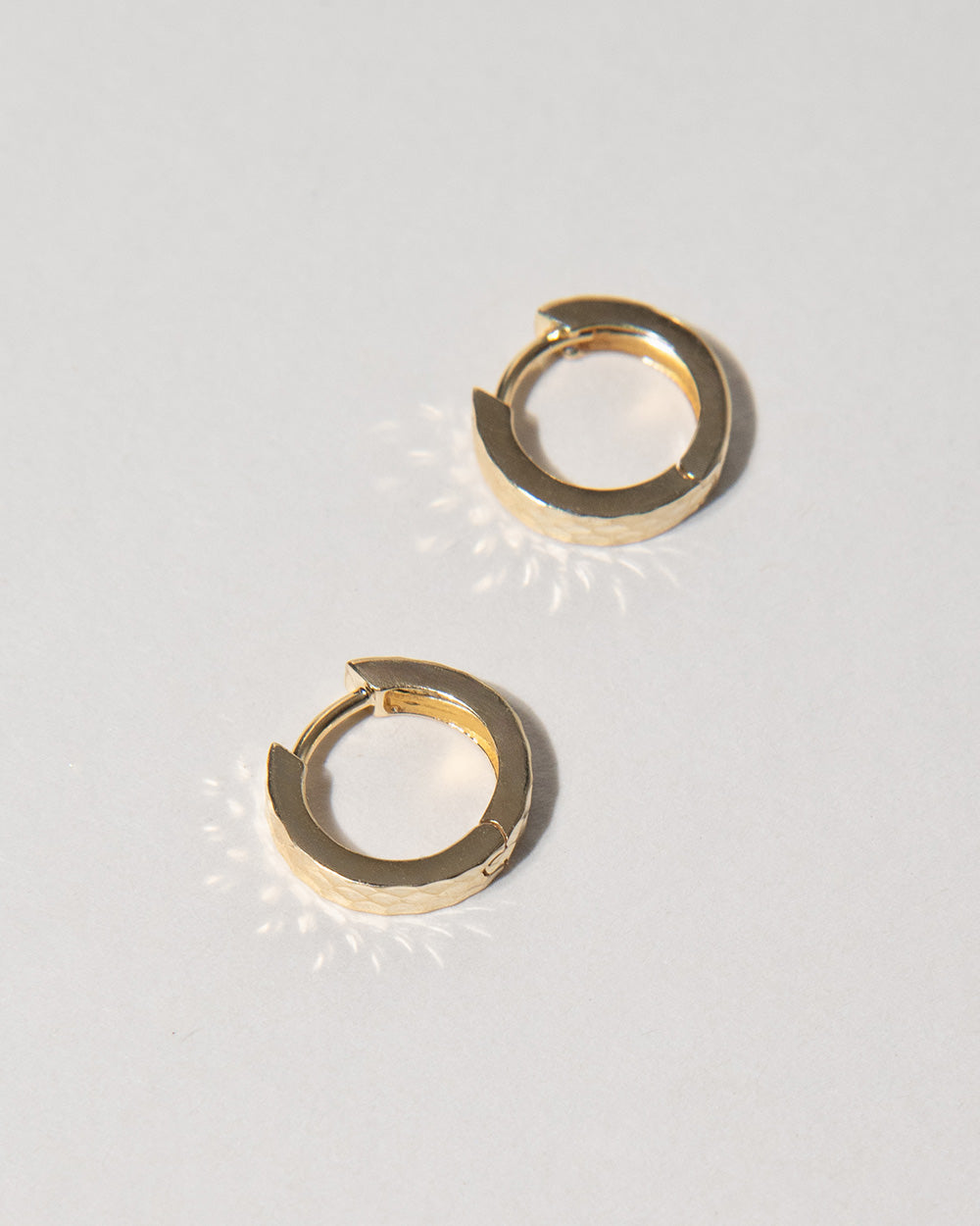 Hammered Hoop Earrings