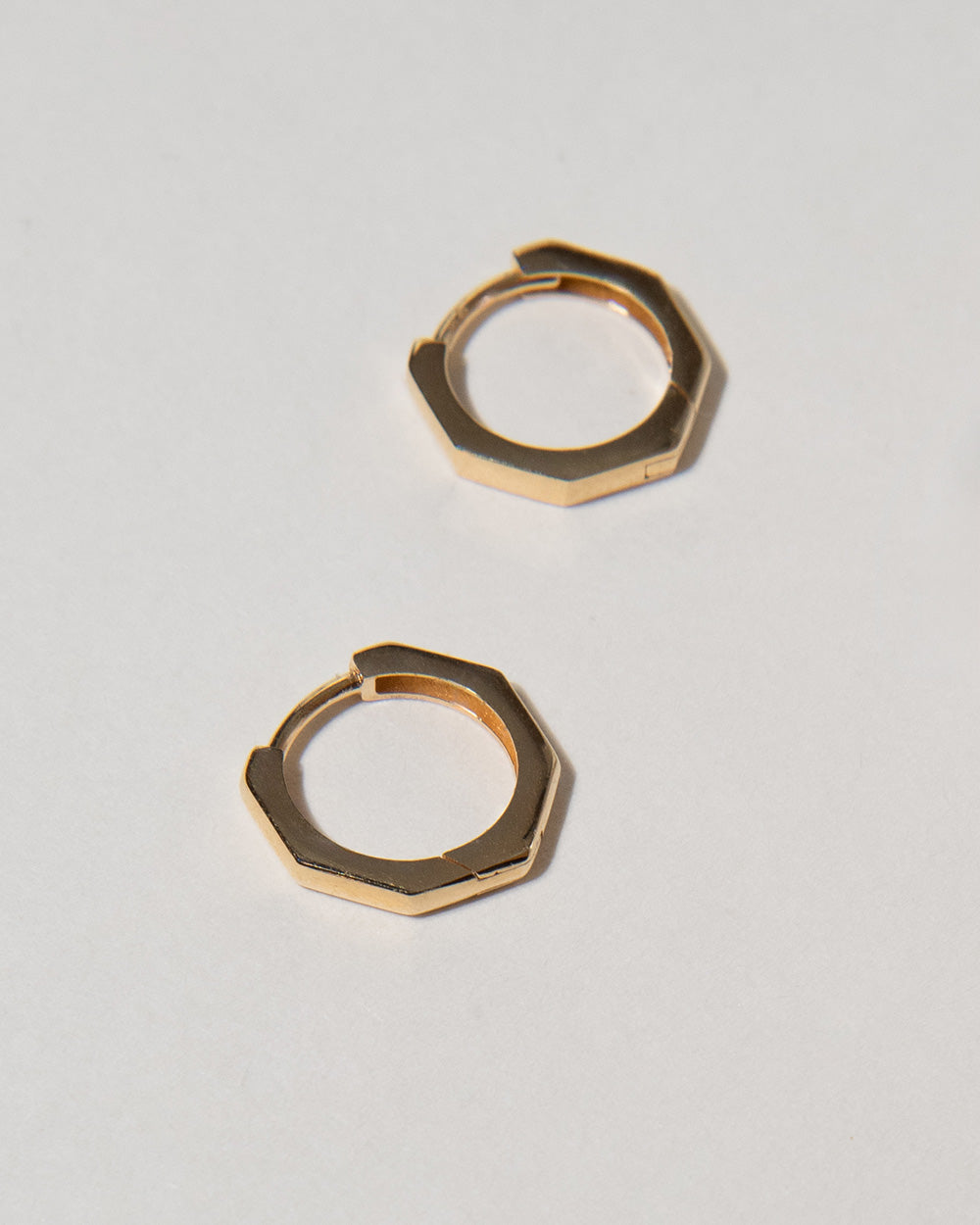 Hexagon Hoop Earrings