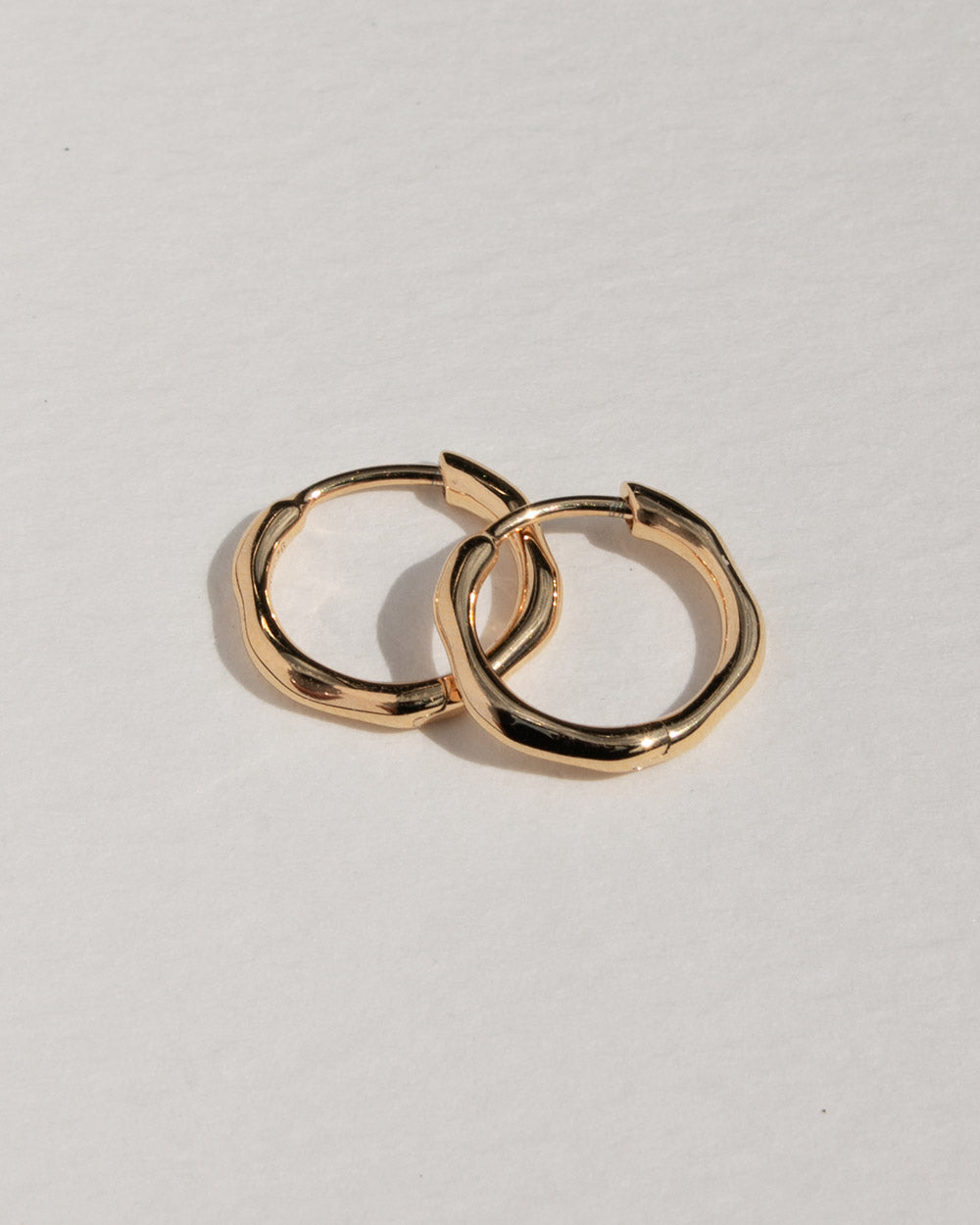 Solid Gold Huggie Hoop Earrings