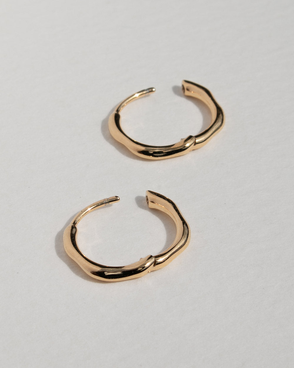Solid Gold Huggie Hoop Earrings