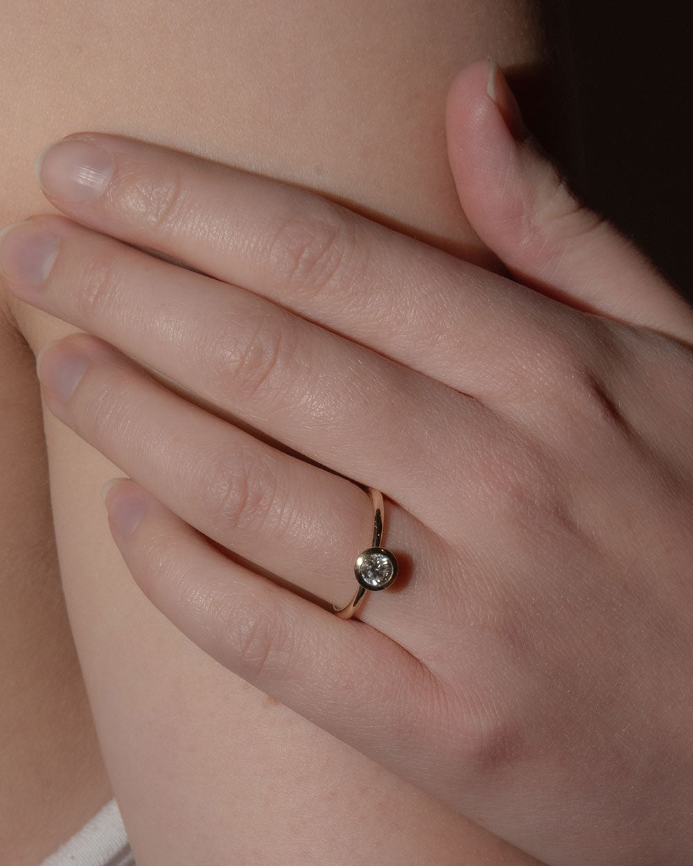 0.5ct Lab Grown Diamond Bezel Ring