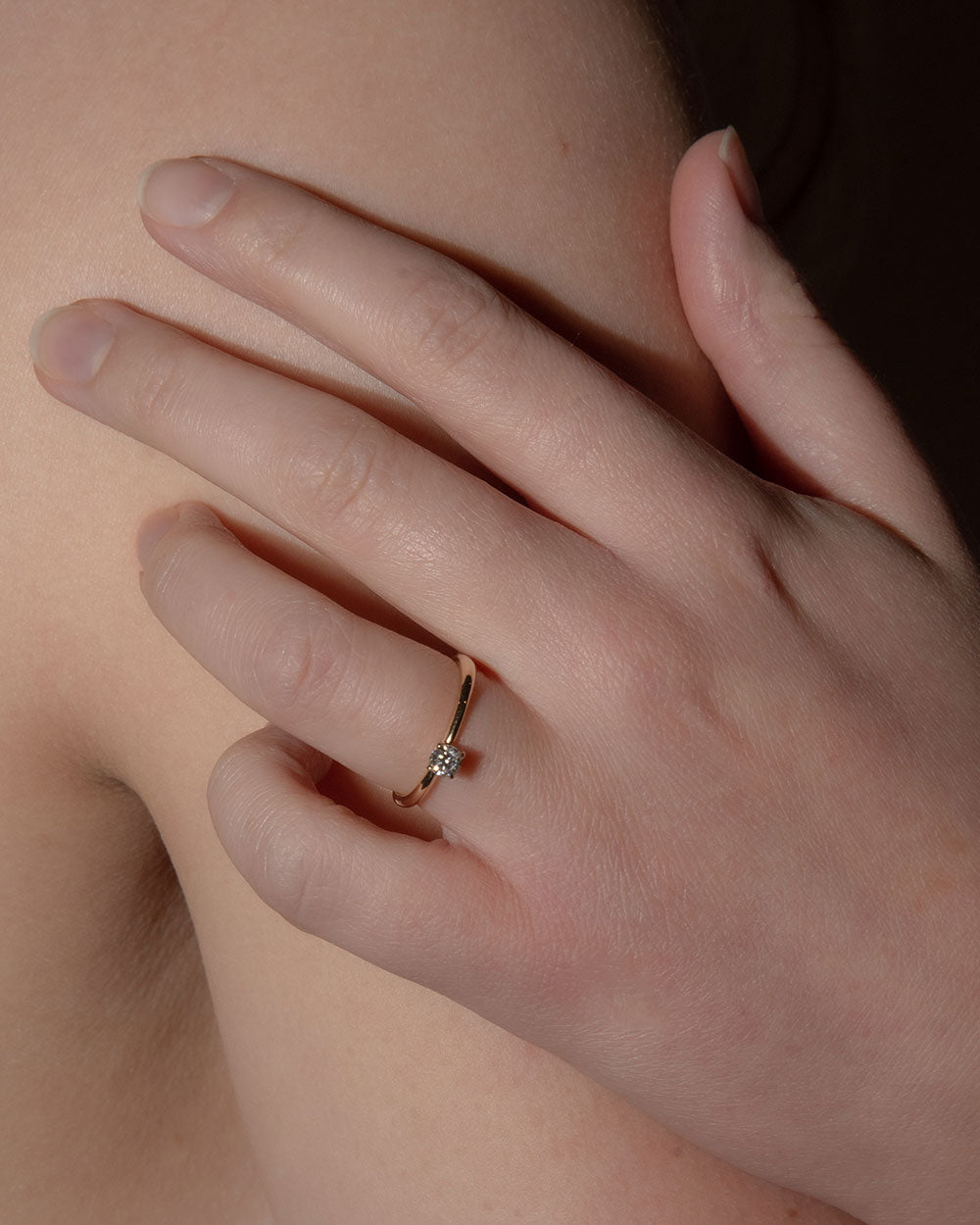 0.25ct Lab Grown Diamond Organic Ring