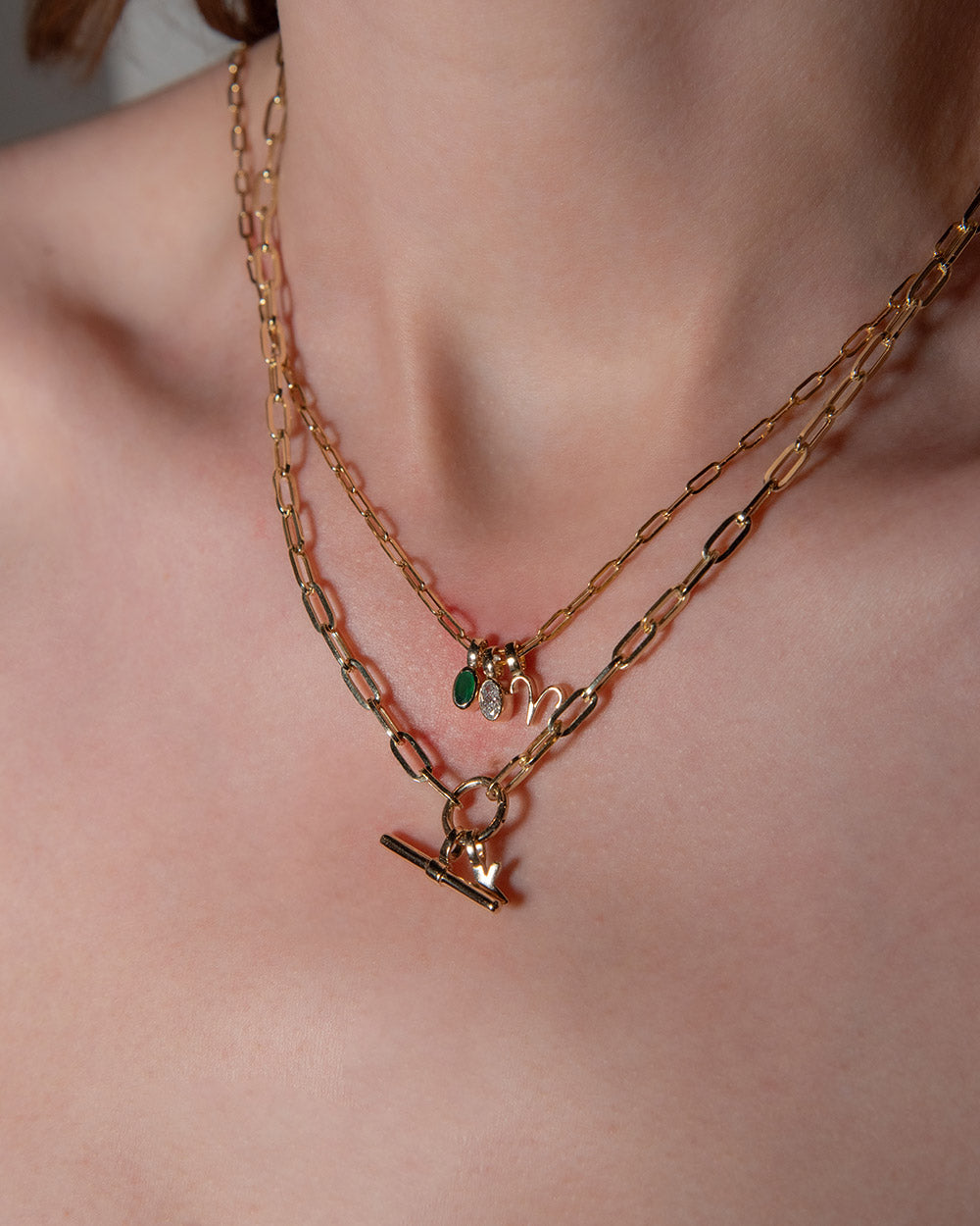 May Emerald Birthstone Oval Charm