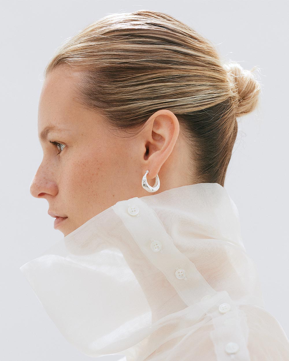 Molten Hoop Earrings