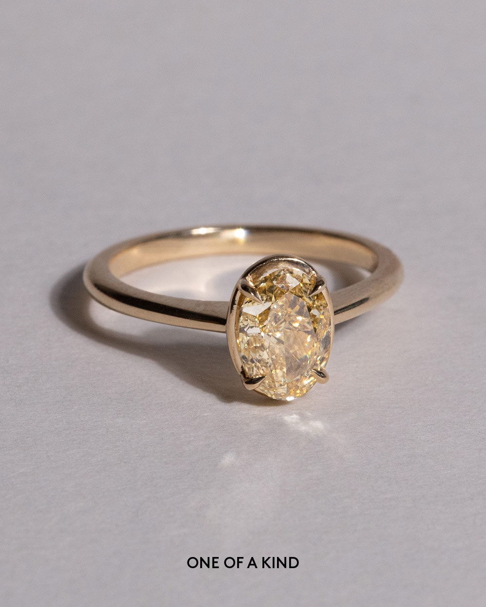 Lauren 1.53ct Lab Grown Yellow Diamond Ring