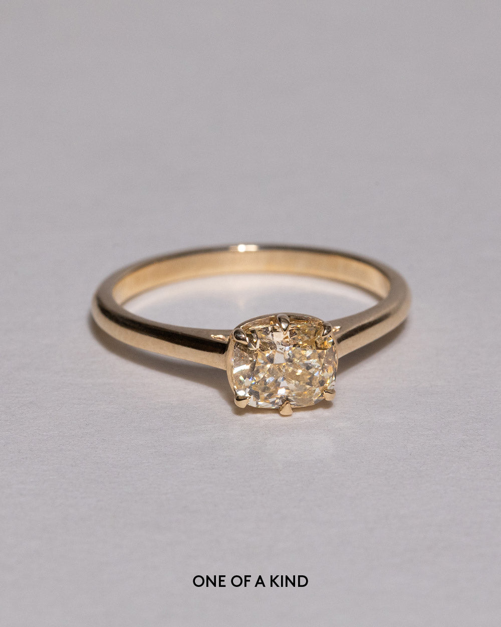 Lucia 1ct Lab Grown Yellow Diamond Ring