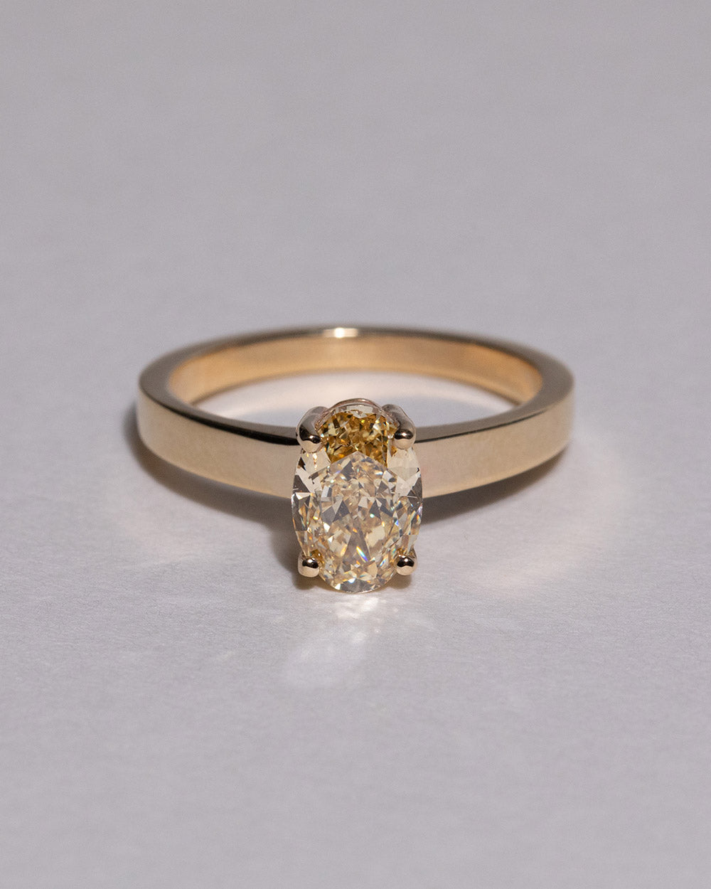 Mallory 1.59ct Lab Grown Yellow Diamond Ring