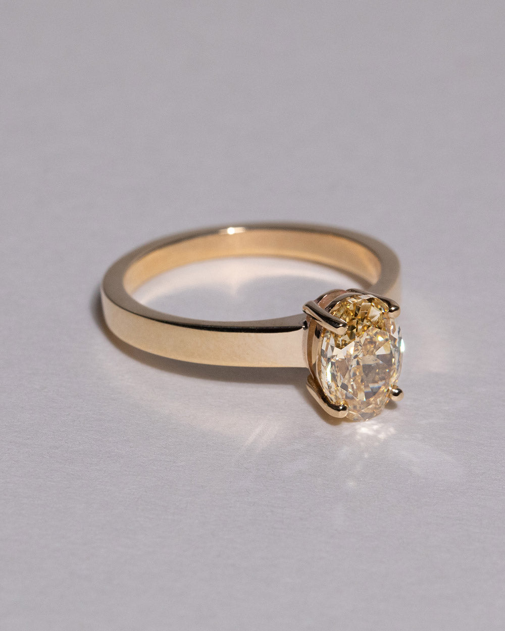 Mallory 1.59ct Lab Grown Yellow Diamond Ring