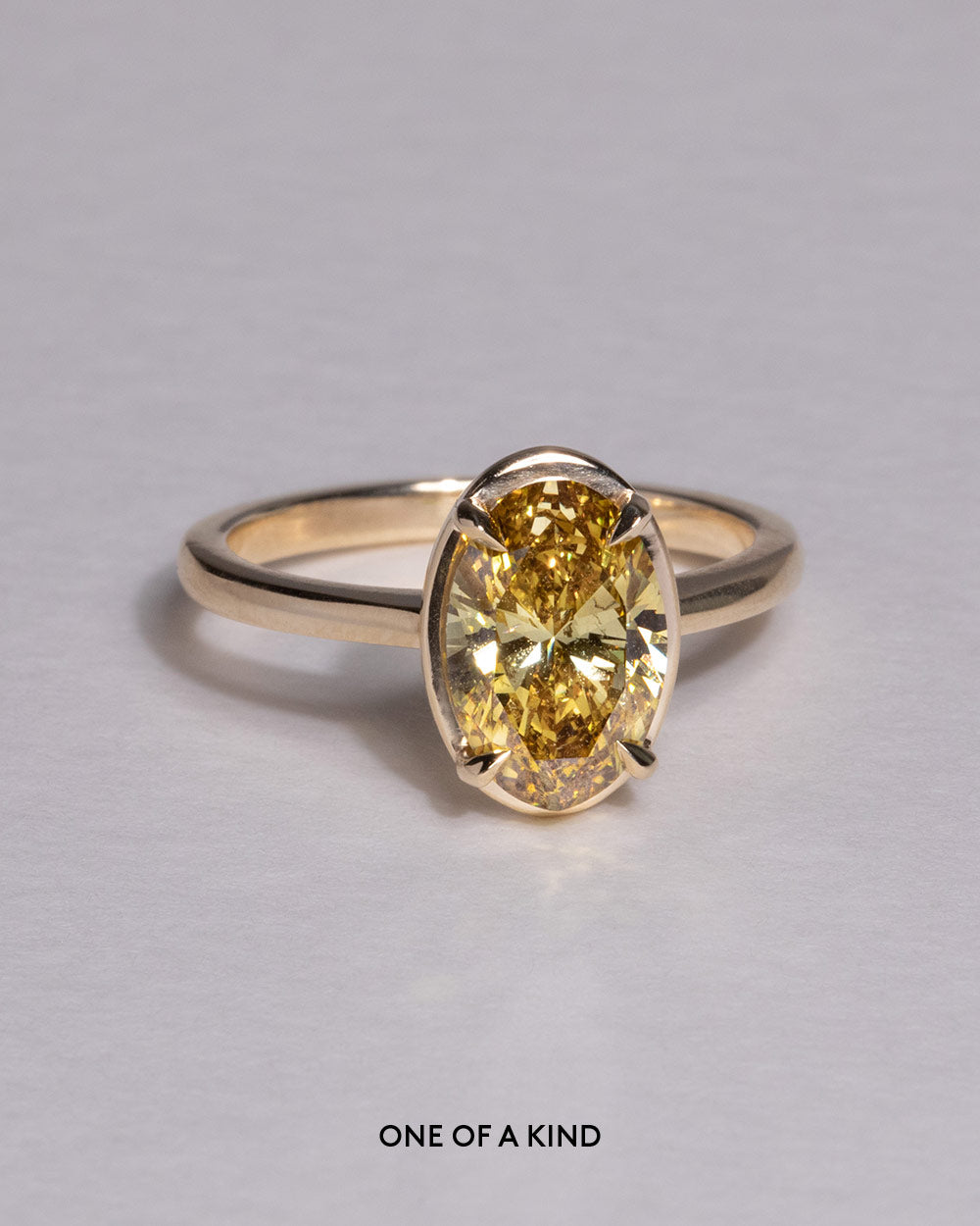Marlow 2.27ct Lab Grown Yellow Diamond Ring