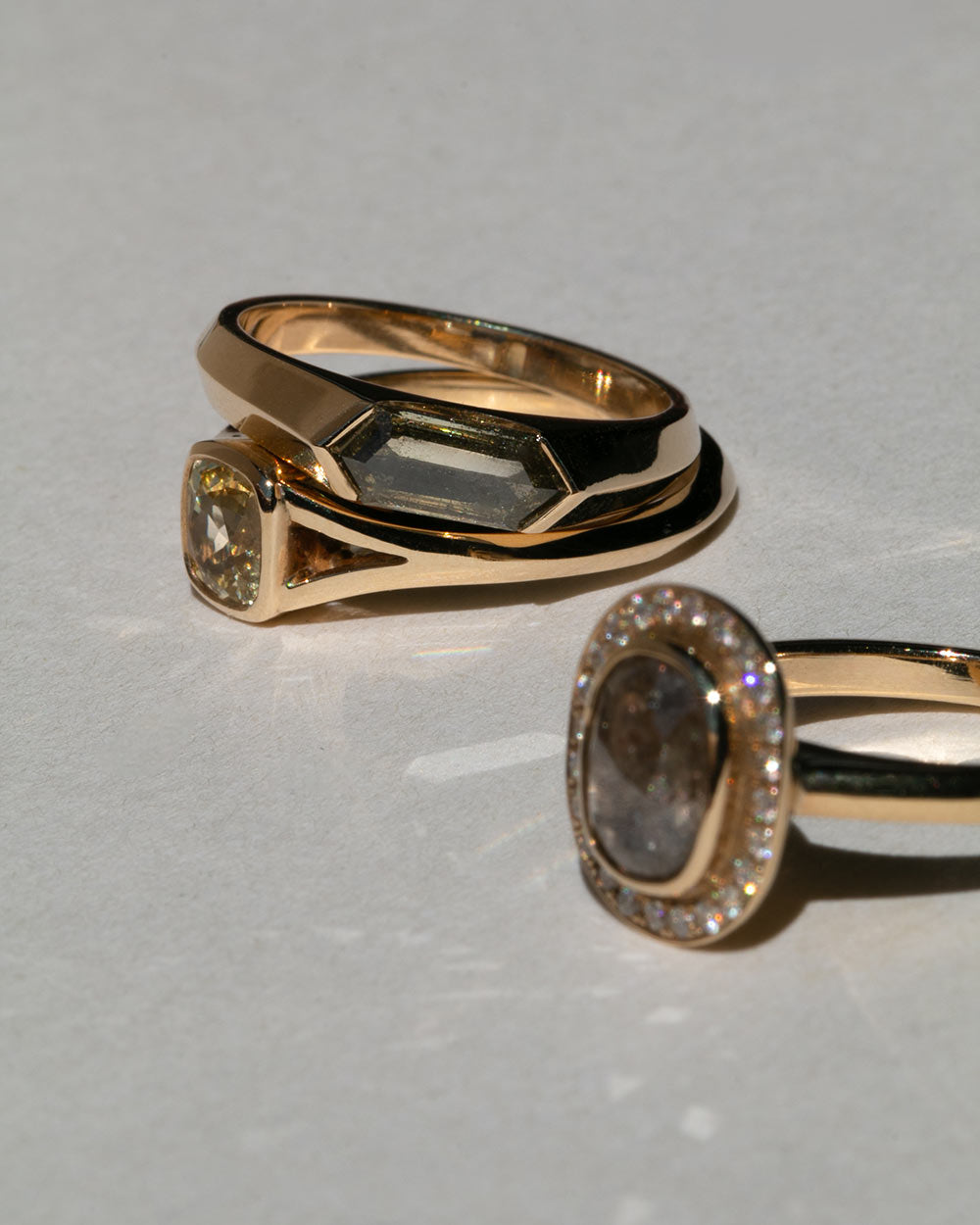 Sydney 0.86ct Salt & Pepper Diamond Ring