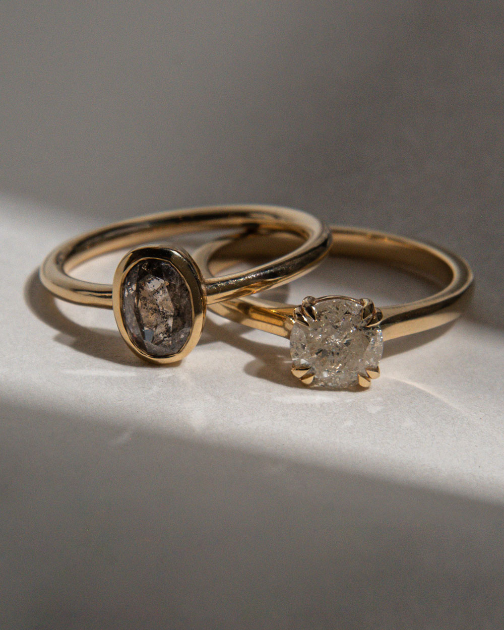 Orien 1.17ct Grey Diamond Ring