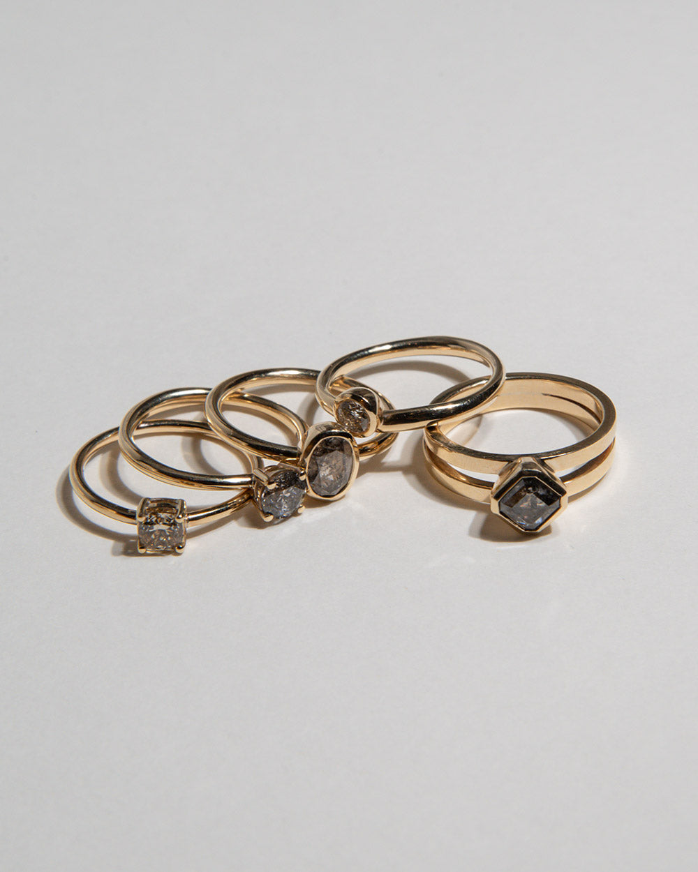 Olympia 0.63ct Grey Diamond Ring