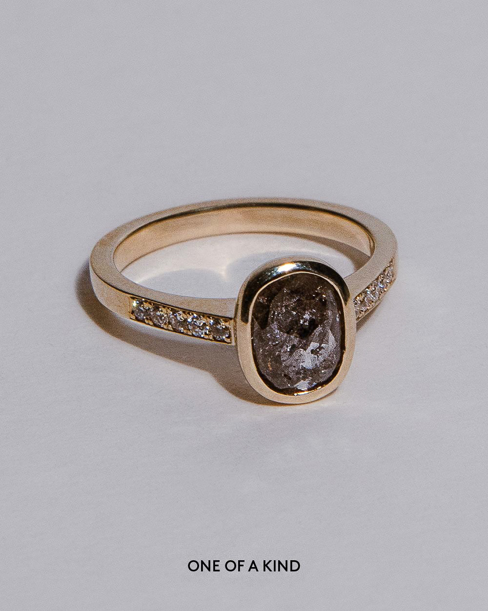 Naomi 1.2ct Grey Diamond Ring