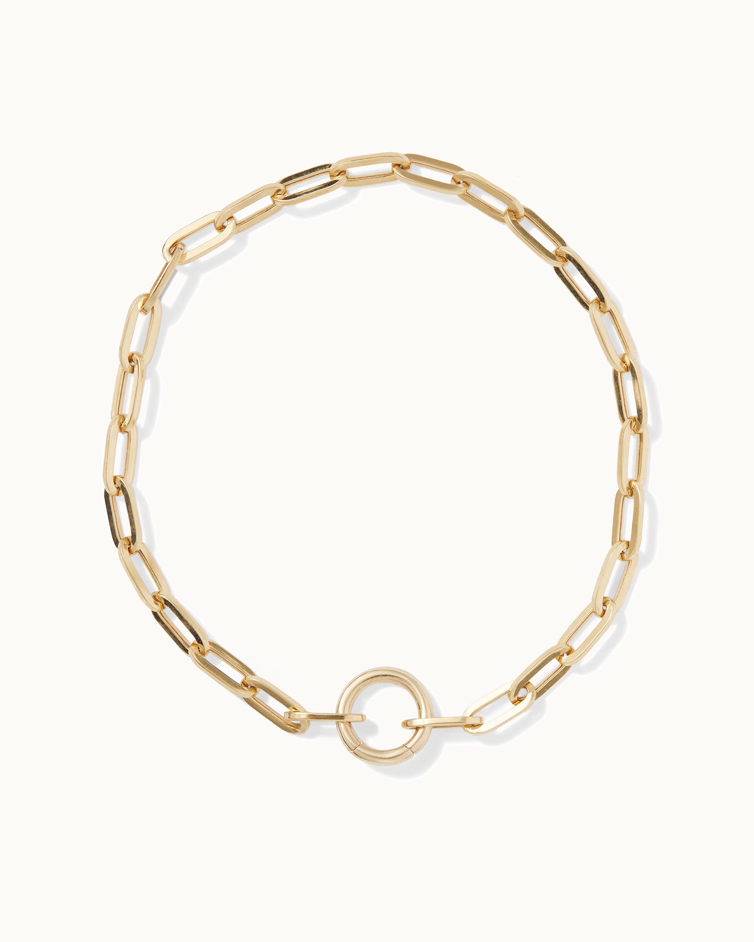 Paper Chain Charm Necklace and Bracelet Set