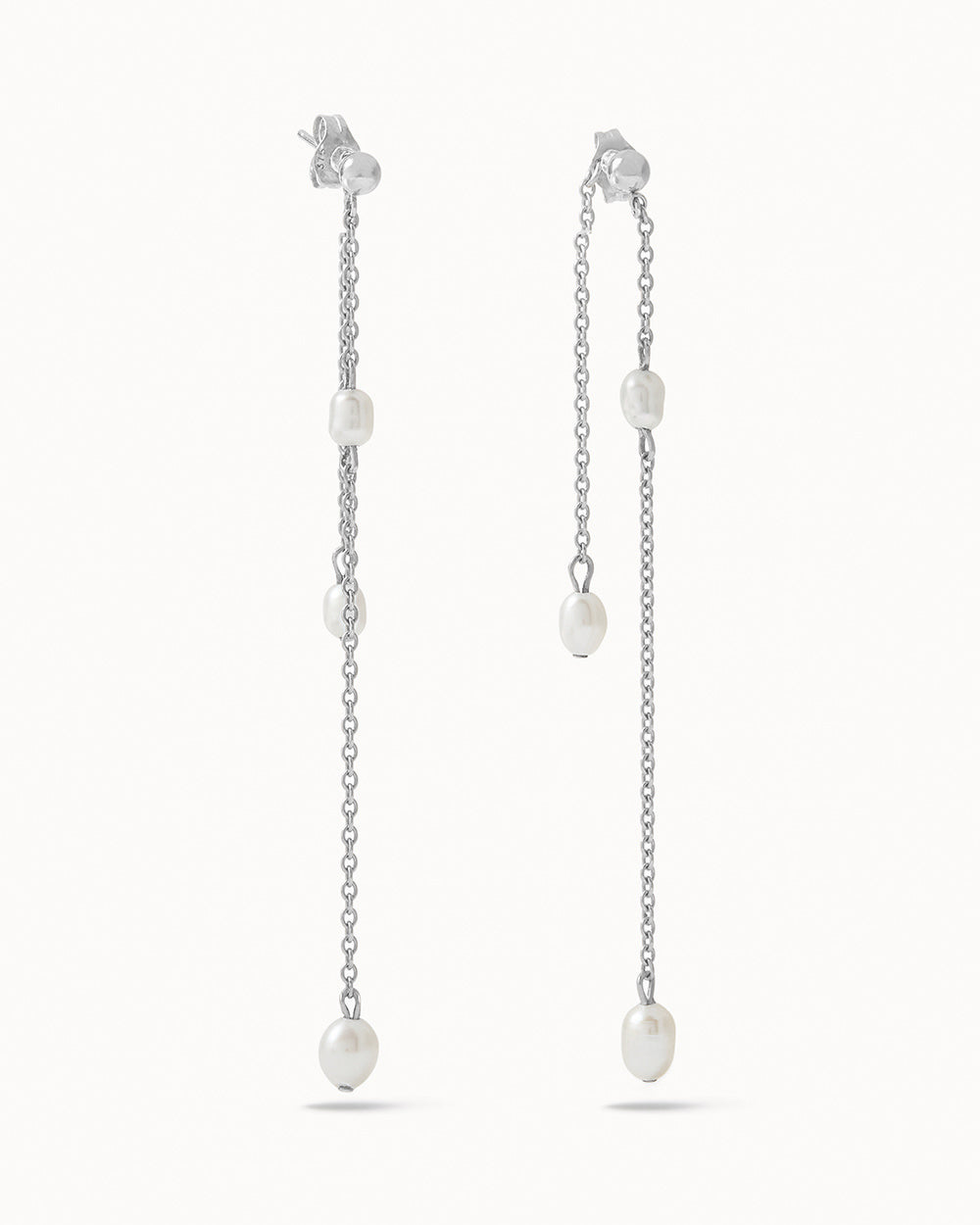 Double Drop Pearl Earrings