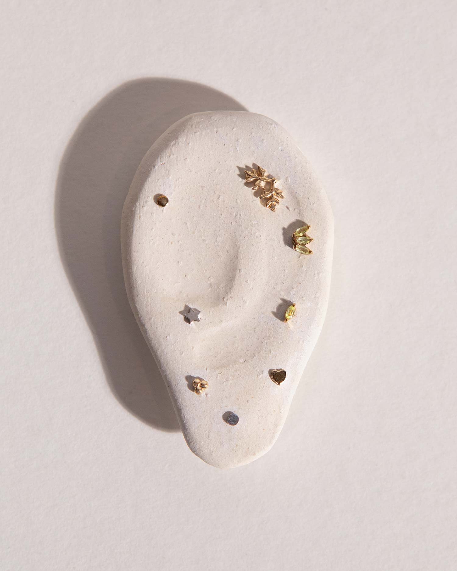 Heart Flat Back Stud