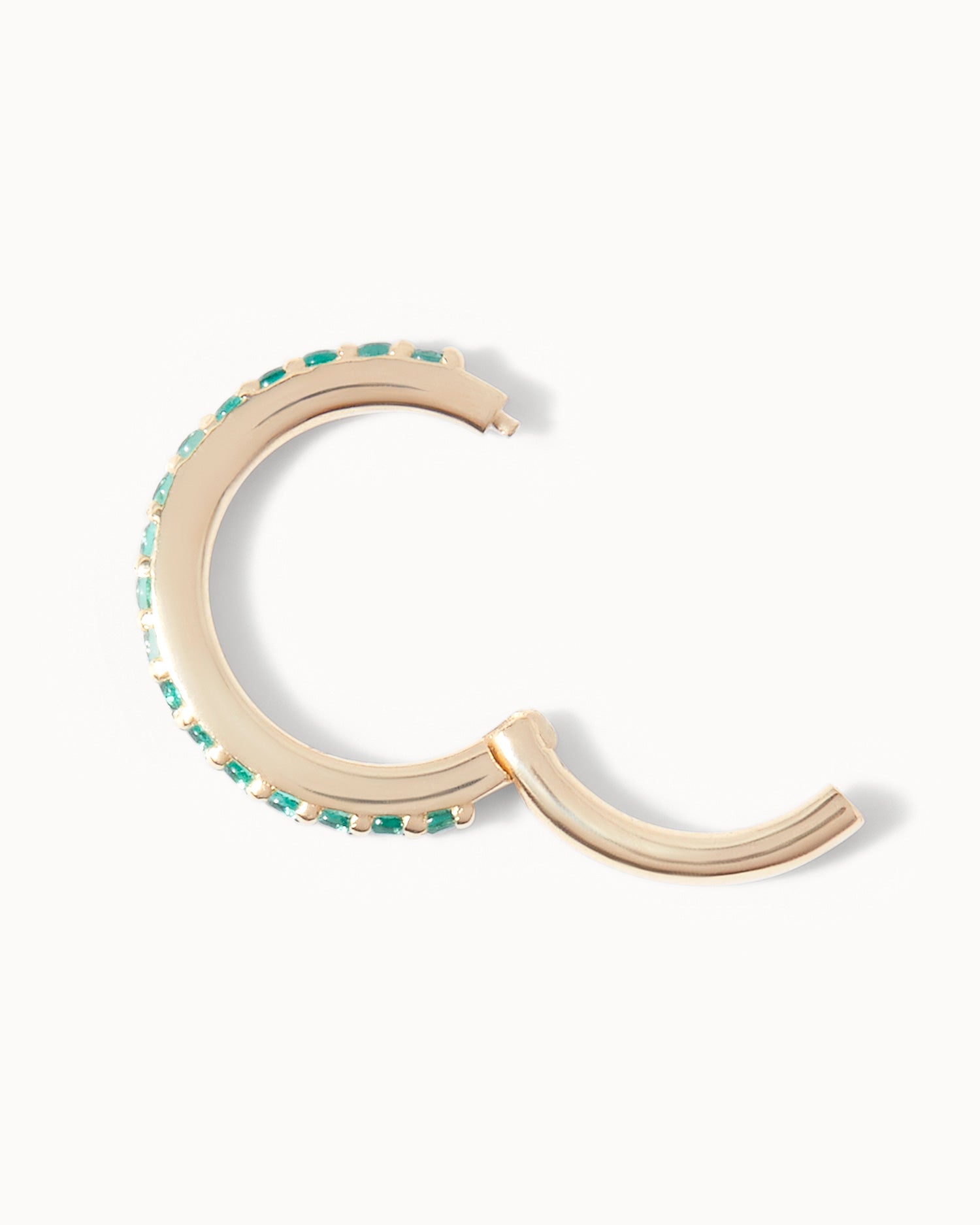 Piercing - 8mm Emerald Eternity Hoop