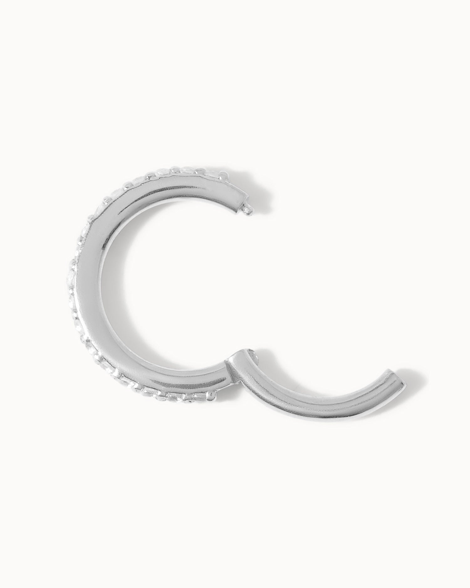 Piercing - 8mm White Topaz Eternity Hoop