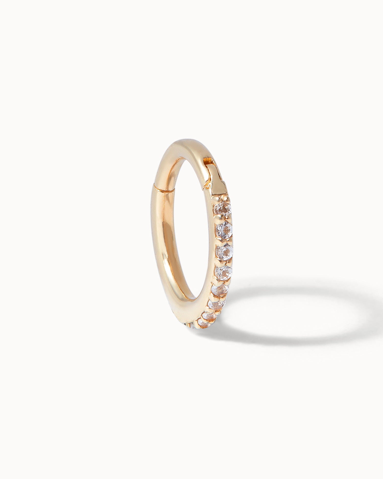 Piercing - 8mm White Topaz Eternity Hoop