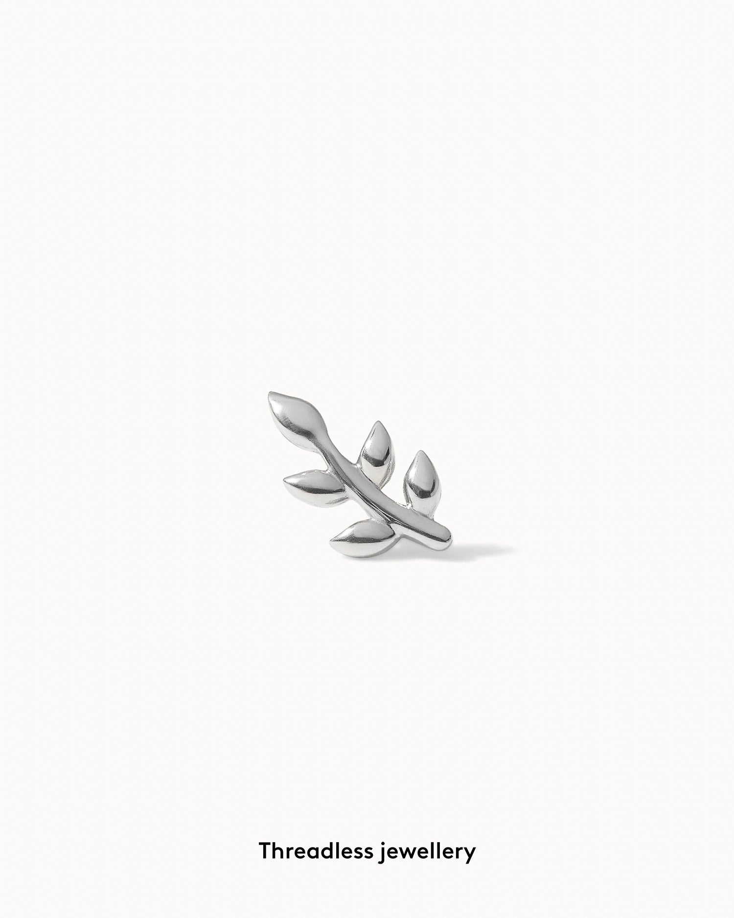 Aspen Leaf Flat Back Stud