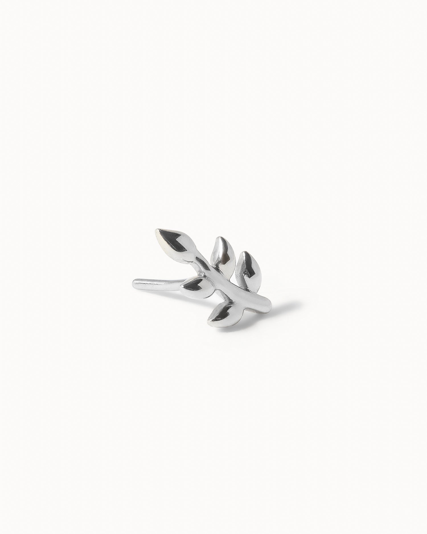 Aspen Leaf Flat Back Stud