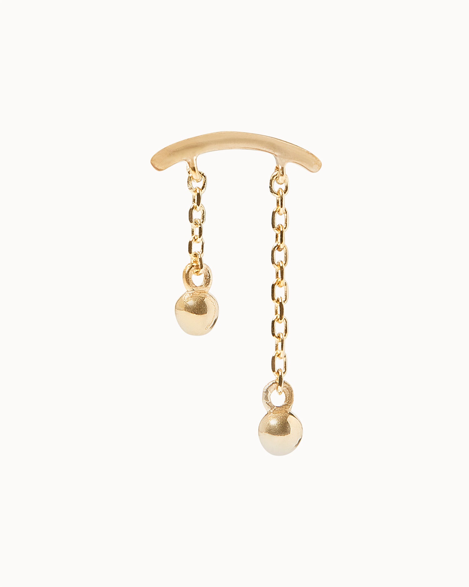 Hanging Double Chain Flat Back Stud