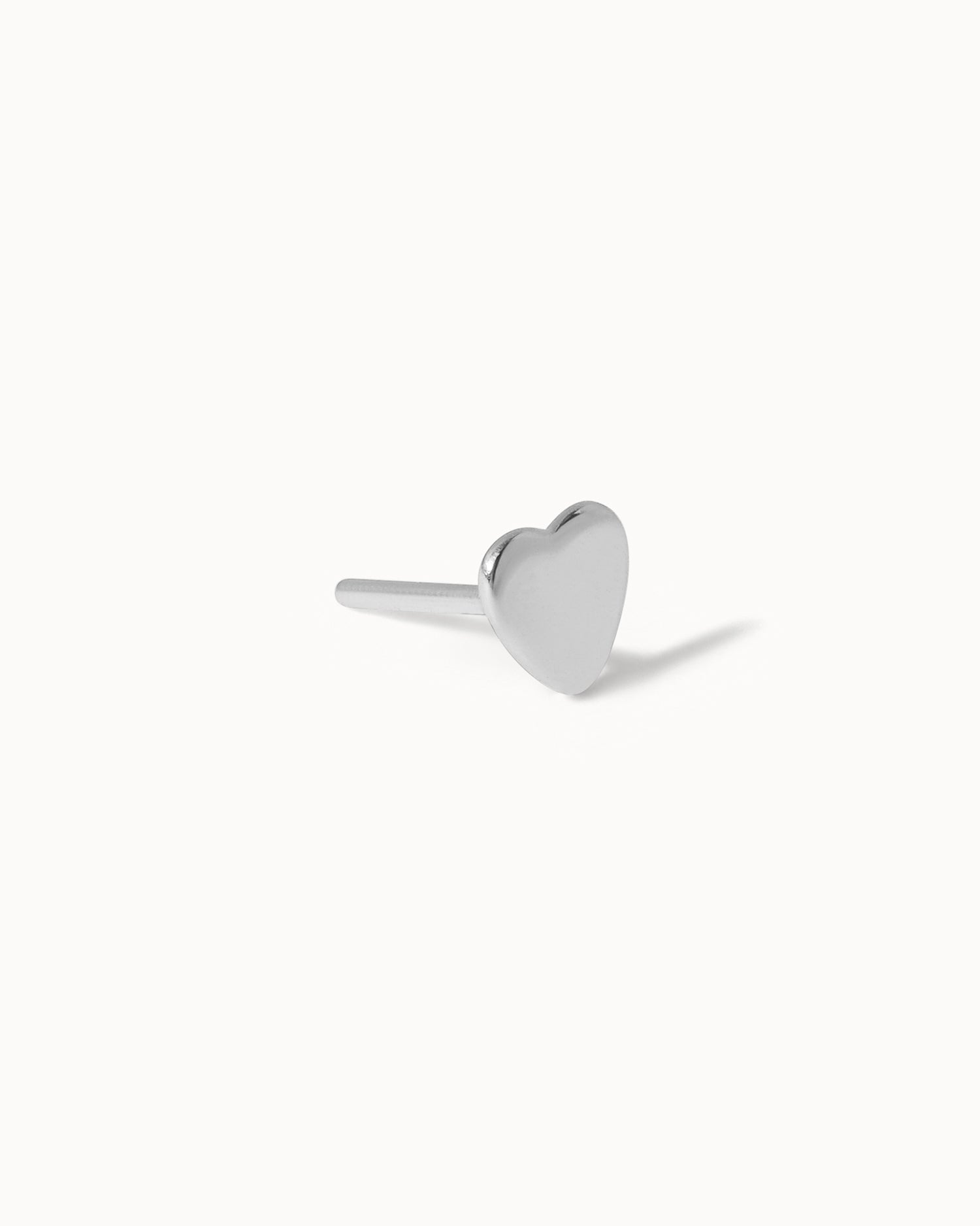 Heart Flat Back Stud