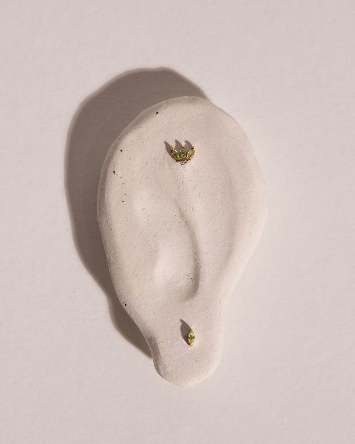 Peridot Marquise Flat Back Stud