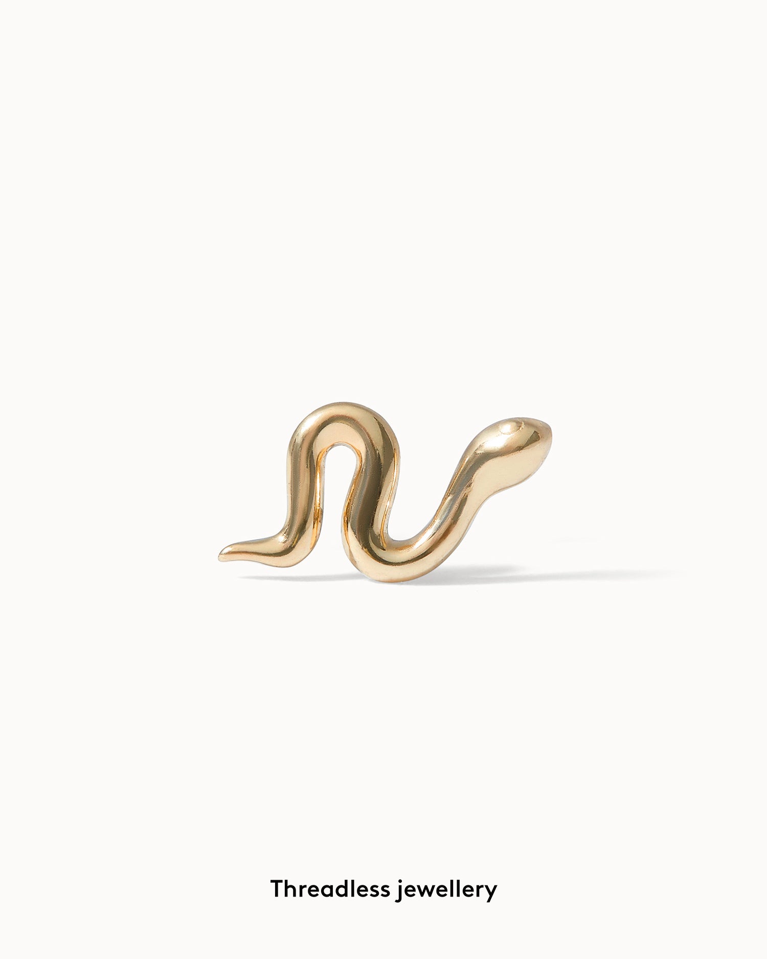 Serpent Flat Back Stud