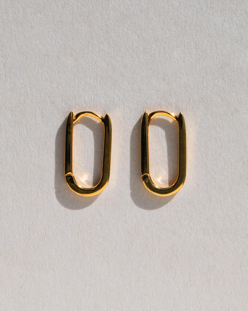 Oval Hoop Earrings