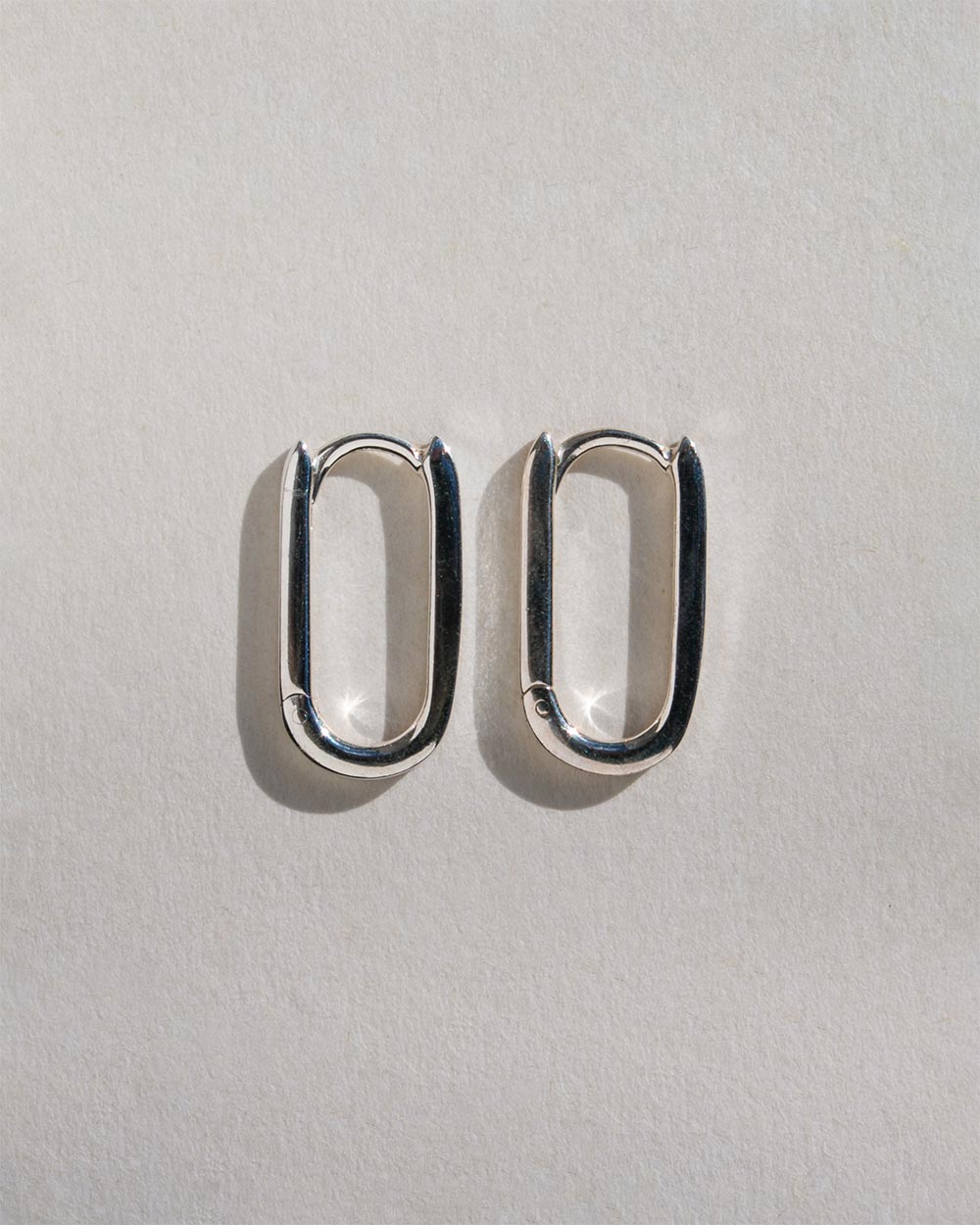 Oval Hoop Earrings