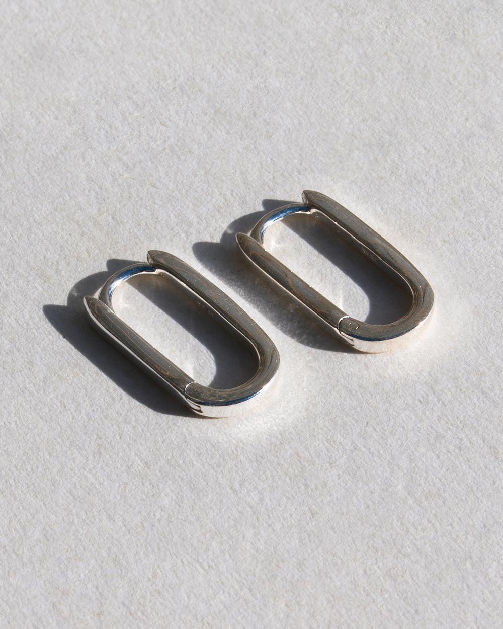 Oval Hoop Earrings